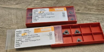 Schwanog 325630 WEP 352-10XX T3 Granit 2000 Insert Lot of 13