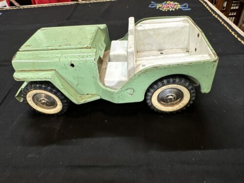 Vintage Tonka Mint Green Jeep ( No Windshield) - Picture 1 of 10