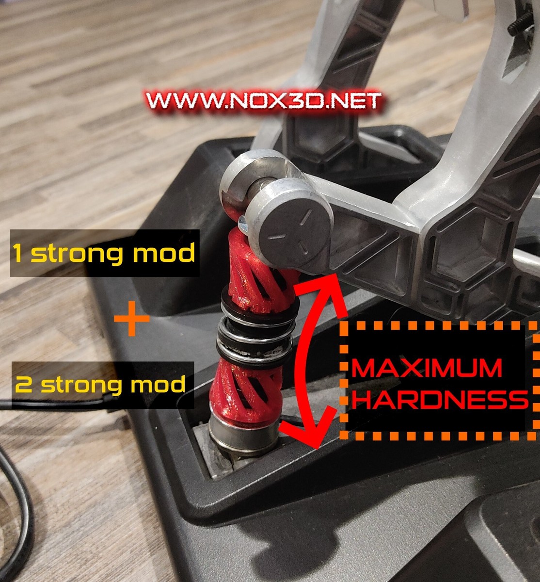 Modulo Upgrade Elastico Per Freno T-LCM Thrustmaster – Nox3d Strong Rubber Per Load Cell - Foto 3