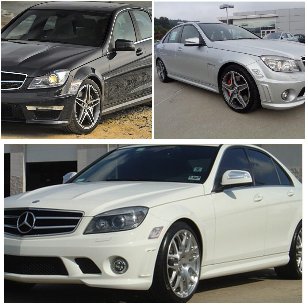 Clear Lens Front Bumper Side Marker Lights For 200811 Benz W204 C250