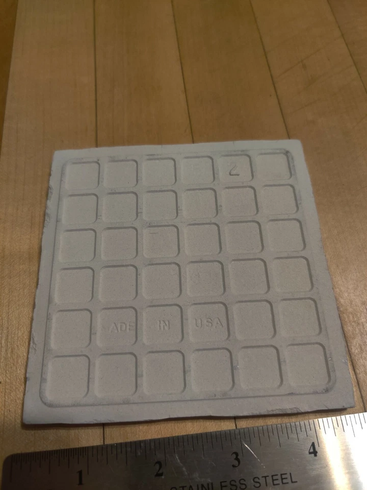 Lote de 5 azulejos de cerámica 4-3/8" azul claro Vermont de Florida Tile Co. (NOS) Foto 2 de 2