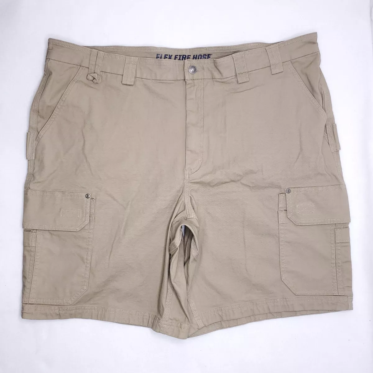 DULUTH Trading Co. Flex FireHose Canvas Shorts Mens Size 46 Tan