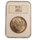 1887 *P* Morgan Silver Dollar NGC MS64 GENERATION 4 **FATTY**FREE SHIPPING 557