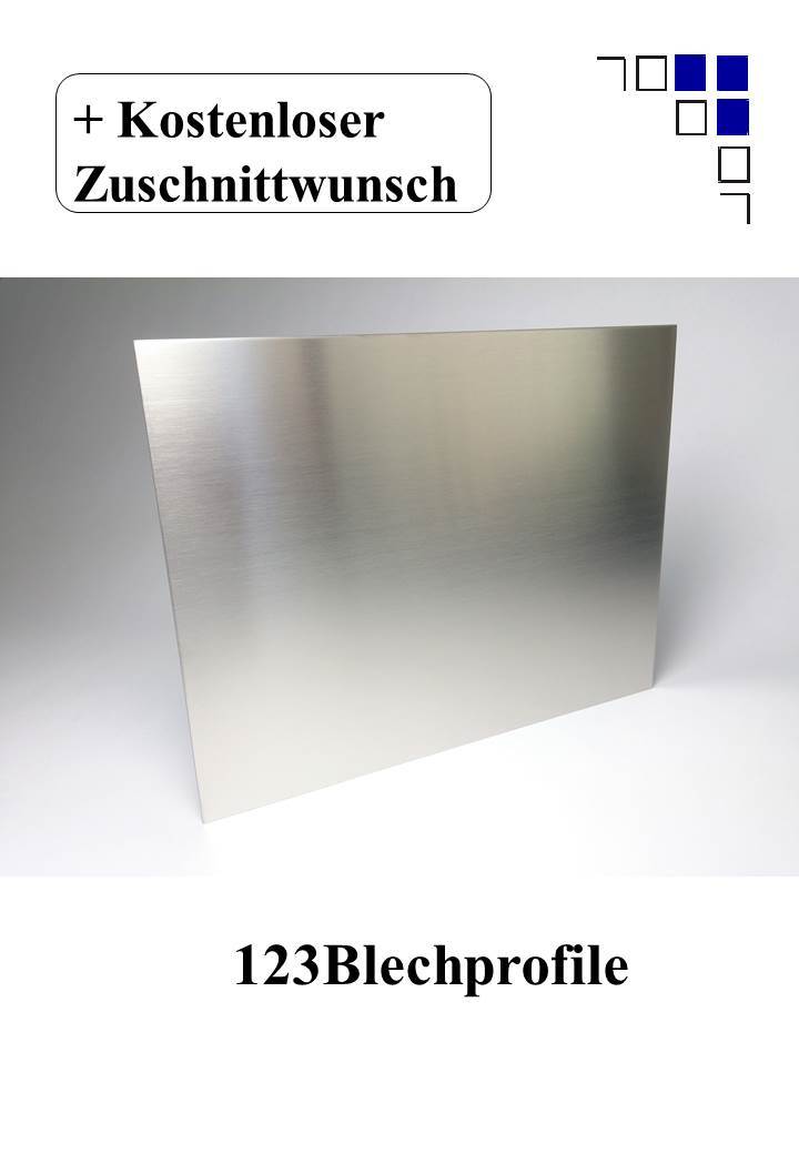 Edelstahlwinkel 2mm Gleichschenklig 1.4301 Gebürst Produktbild-Vorschau 1
