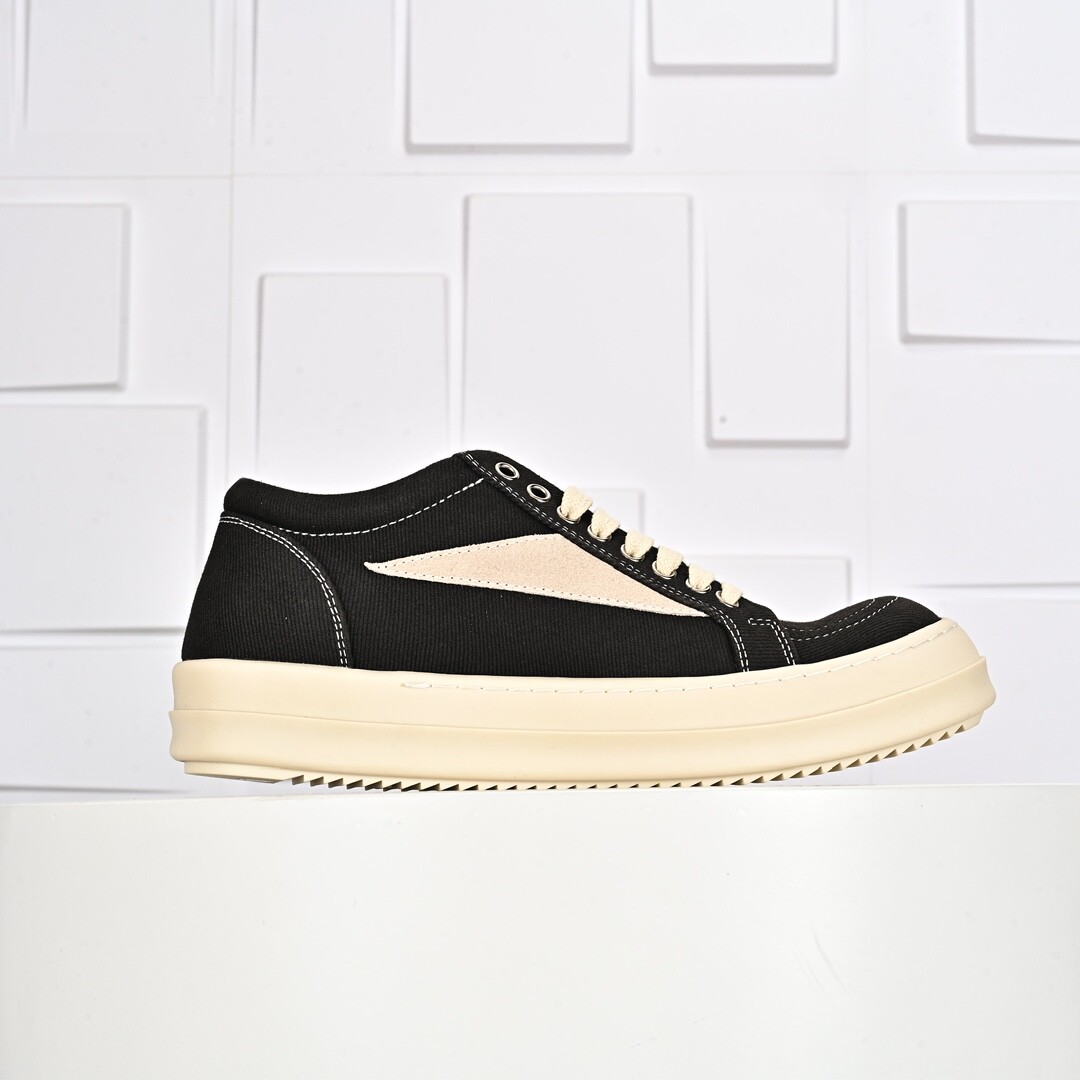 SAOLA Sneakers basse in tela nera con accenti beige suola spessa scarpe casual moda