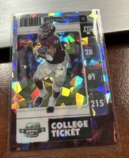 2022 Chronicles Draft Picks Isaiah Spiller College Ticket Rookie Cracked Ice /11