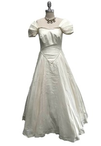 raw silk wedding dress