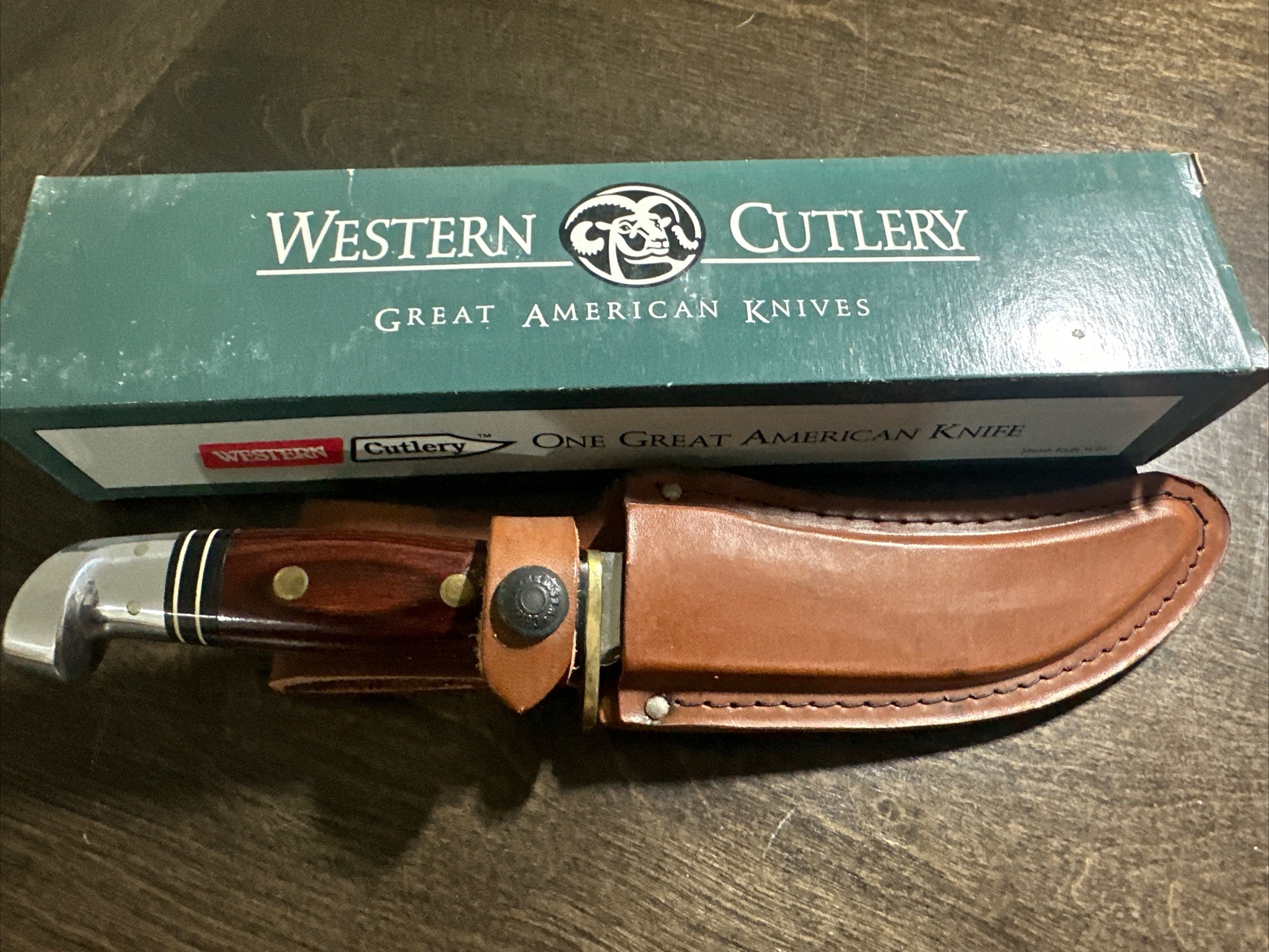 New Western Knife W39 Rosewood Handle Beautiful Knife Knife Only NIB