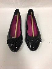 george girls satin rose dress pump black size 1