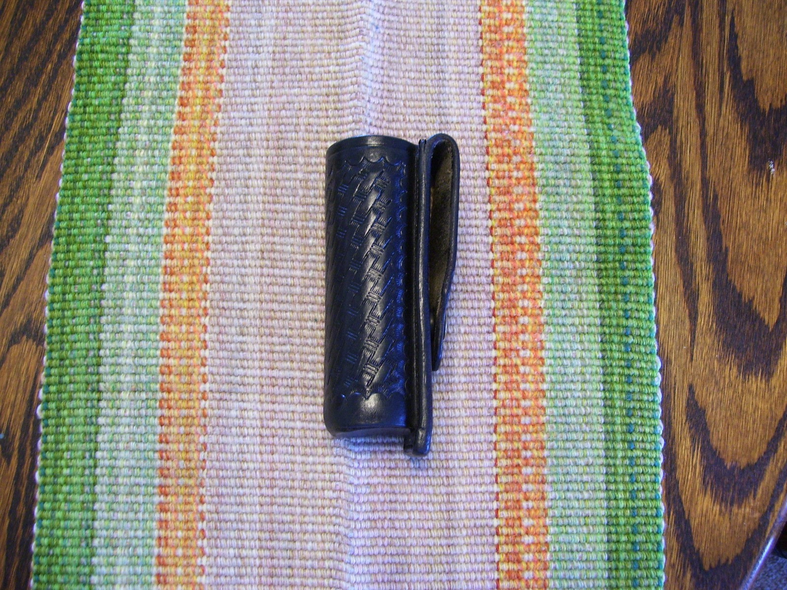 Aker 572 Leather Black BW MK IV Mk-4 Mace OC Defense Spray Case Holder Carrier