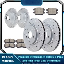 Front Rear Brake Rotors Discs and Ceramic Pads Kits for MKZ Mazda 6 Ford Fusion