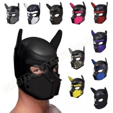 Unisex Hood Neoprene Mask Muzzle Play Slave Full Head Restraint Hood Men