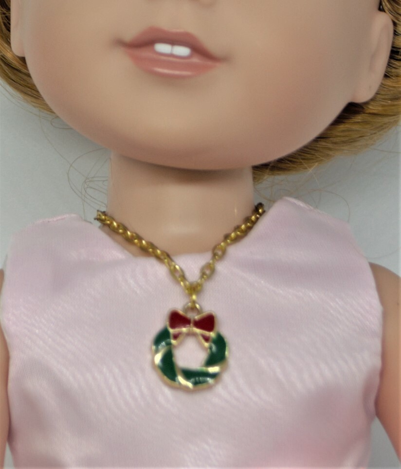 Paola Reina Wellie Wishers Heart for Heart Doll Necklace for 14-Inch Dolls-image