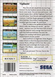 Vigilante (Sega Master, 1988)