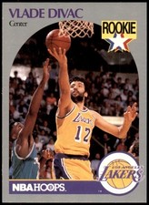 1990-91 NBA Hoops #154 Vlade Divac Rookie Los Angeles Lakers RC HOF NrMt-Mt