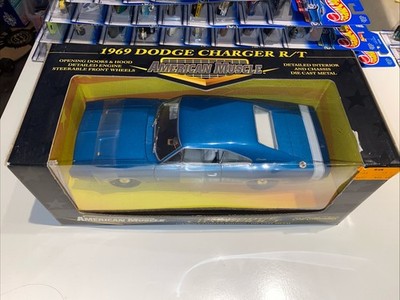2000 Ertl 1969 Dodge Charger R/T by American Muscle Limited Edition; Blue; NIB