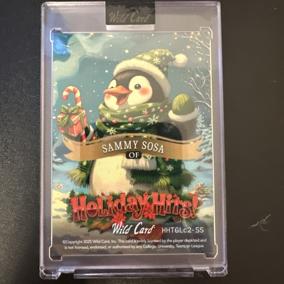 2025 Wild Card Holiday Hits! Christmas True 1/1 Gold - Sammy Sosa