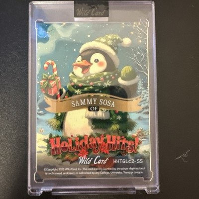 2025 Wild Card Holiday Hits! Christmas True 1/1 Gold - Sammy Sosa