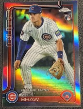 2025 Topps Chrome Update Matt Shaw RC Refractor Rookie #USC135 Cubs