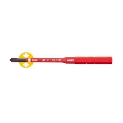 Wiha 34587 VDE Interchangeable Blade SlimVario Xeno Slotted/PH 1x75mm VDE Taglio, Plus