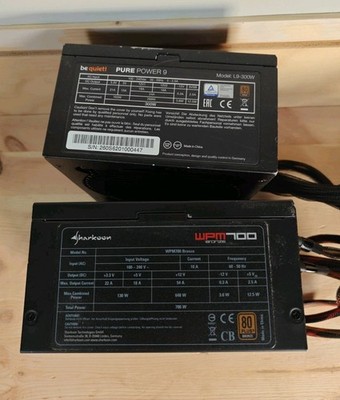 2x PC Netzteil be quiet! Pure Power 9 300W + Sharkoon WPM700 Bronze | getestet