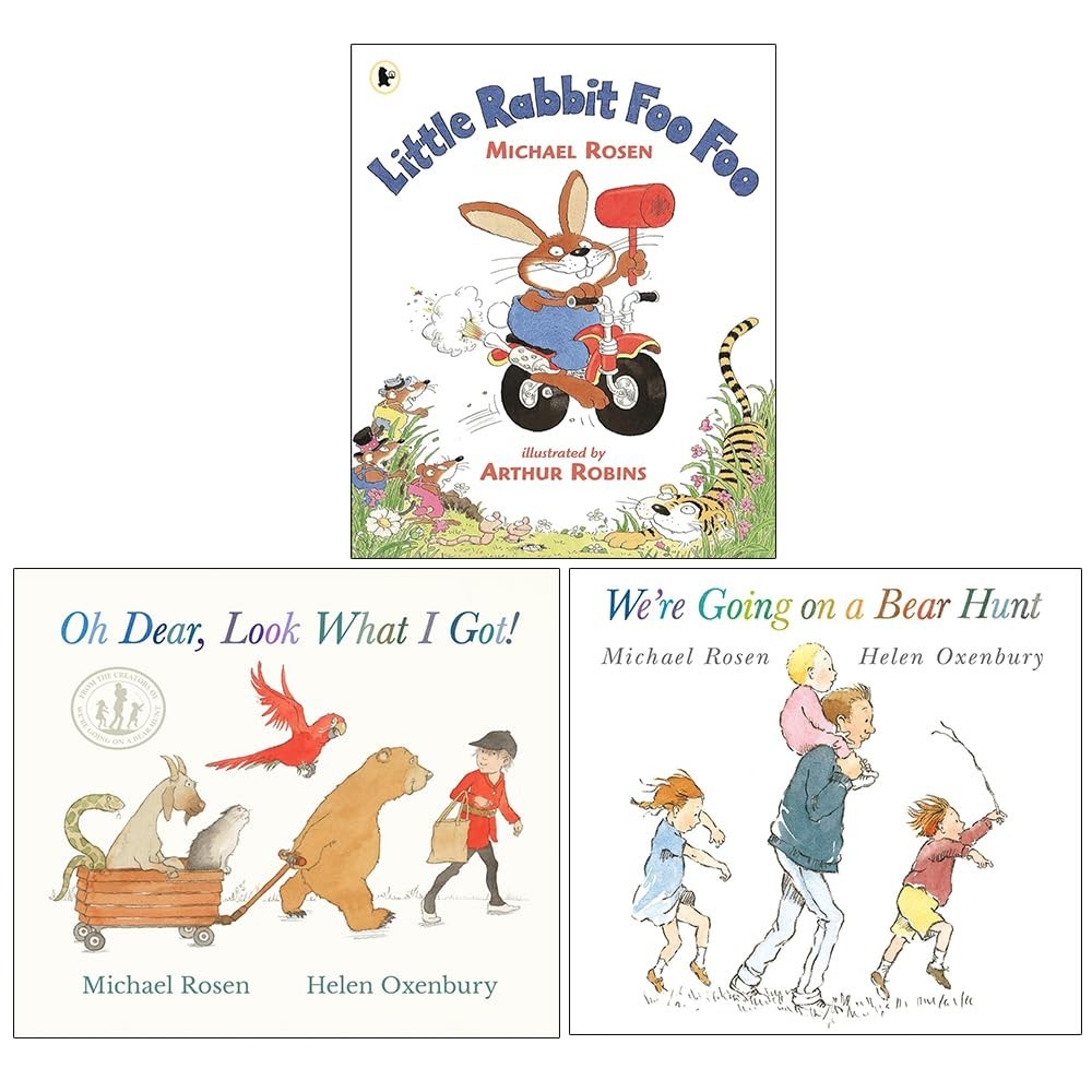 Michael Rosen Collection 3 Books Set We're Going on a Bear hunt,Little Rabbit Fo - Image 2