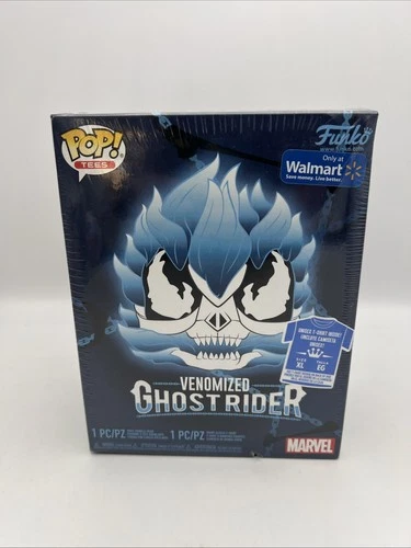 Funko POP! Tees Marvel Venomized Ghost Rider Blue #369 Size XL Shirt Walmart