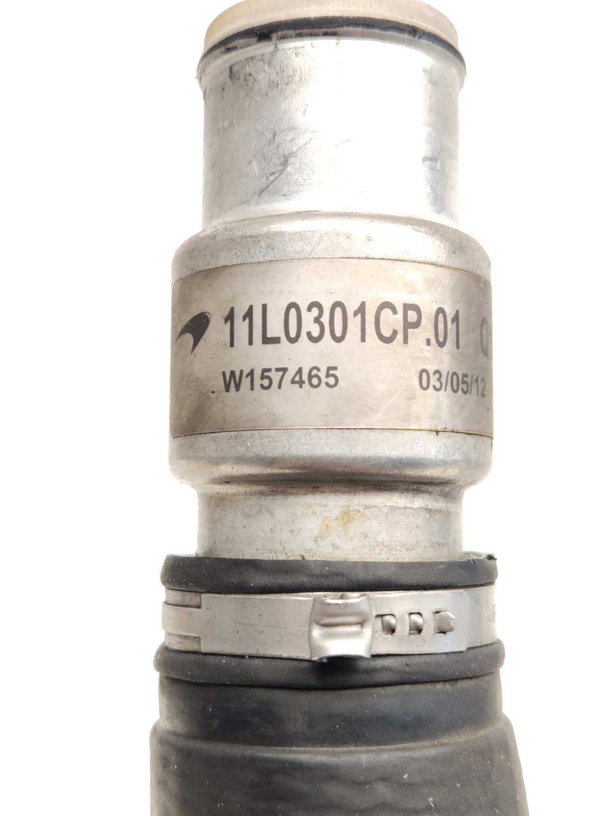 2012-2014 MCLAREN MP4-12C 650S WATER PUMP LINE HOSE OEM 11L0301CP