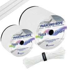 -750LB Paracord Rope-100ft/500ft/1000ft- 9 Strand Parachute Spool Cord Heavy ...