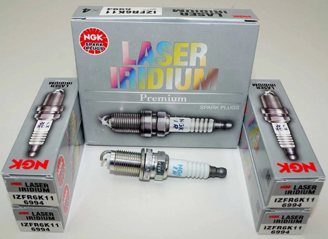 4pcs Laser Iridium Spark Plugs Fits For NGK Accord Civic CRV Acura IZFR6K11 6994
