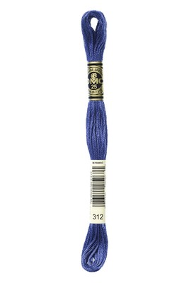Bulk Buy: Thread Six Strand Embroidery Cotton 8.7 Yards Very Dark Baby Blue 1...