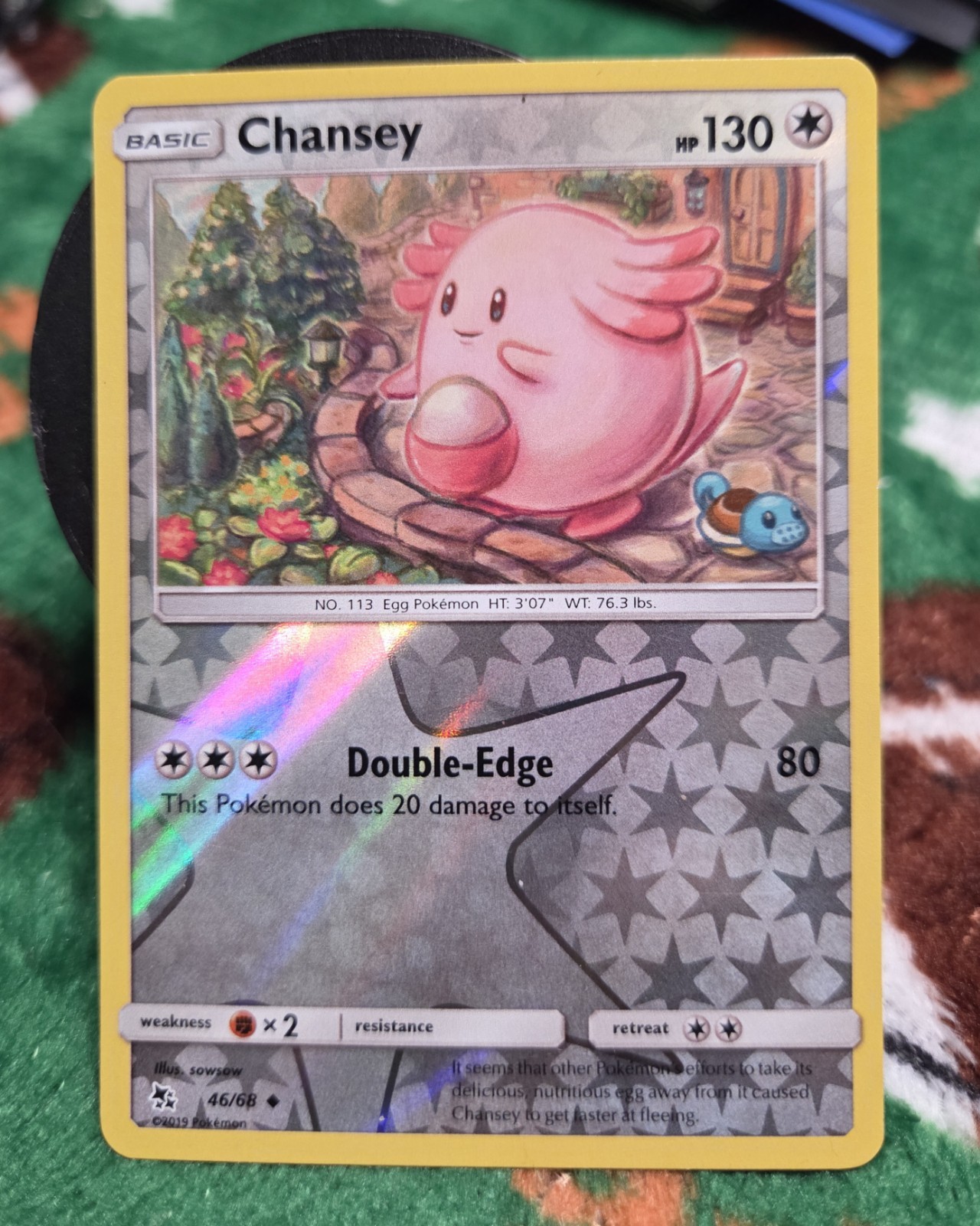 Pokemon TCG Chansey 46/68 Hidden Fates Reverse Holo Uncommon NM