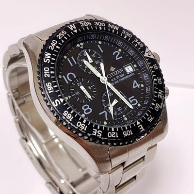 シチズン Citizen プロマスター クロノグラフ 0610-H04147 CITIZEN 0610-H04147 Men Quartz Working Promaster Pilot Chronograph