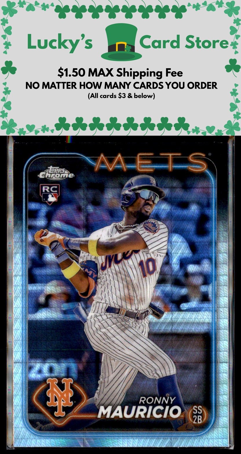 2024 Topps Chrome #28 Ronny Mauricio Prism Refractor Rookie