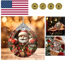 Funny Santa Ornament 2025, Christmas Tree Ornaments, Ornaments for Tree, 2025...