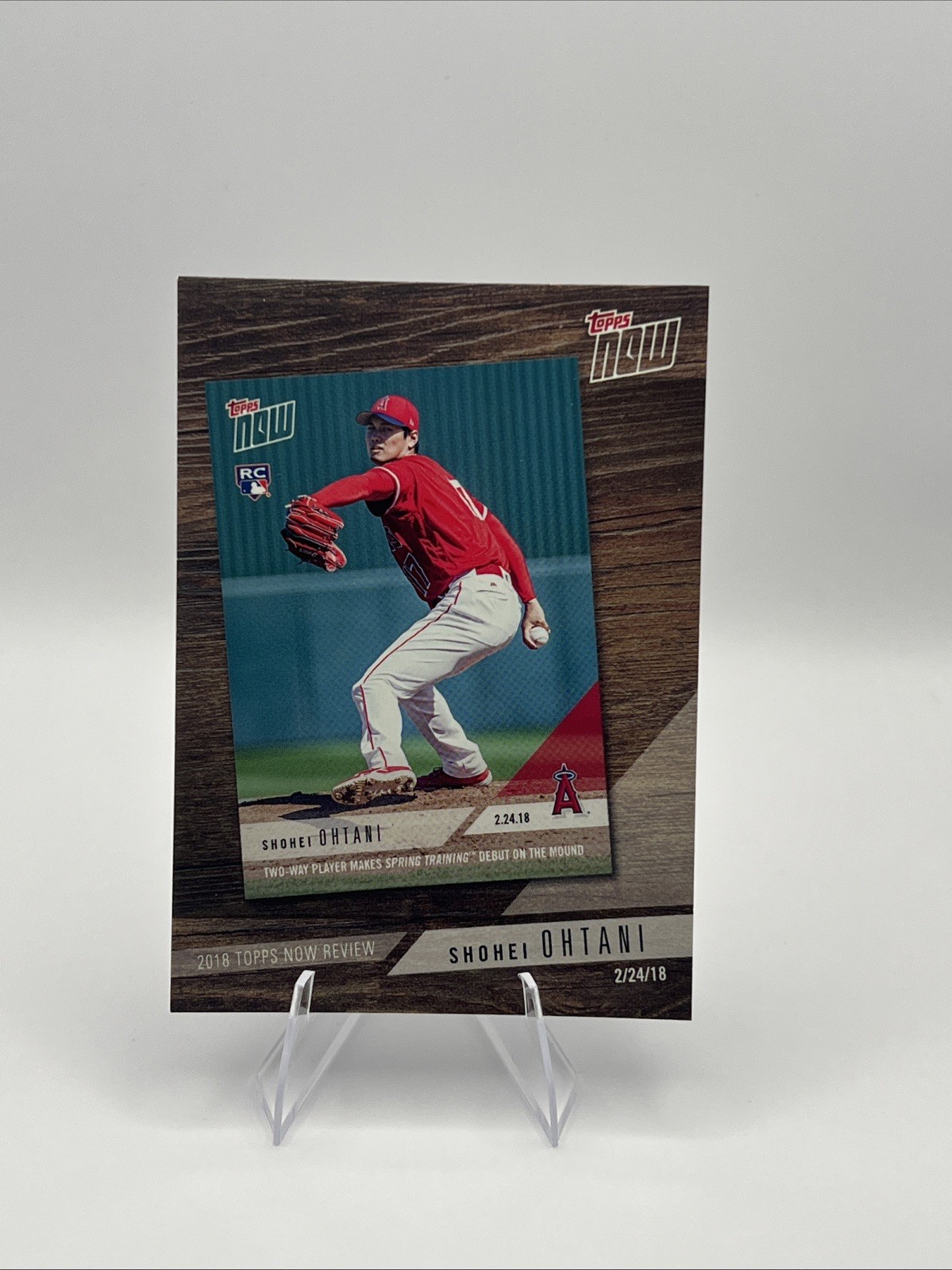 2019 Topps 2018 Topps Now Review Shohei Ohtani #TN-2