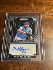 2022 Panini Prizm Rookie Auto Nick Allgeyer RC #RA-NA Auto Toronto Blue Jays