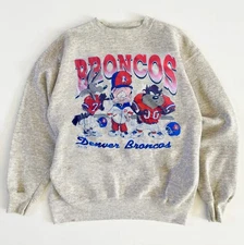 1994 Denver Broncos Warner Brothers Looney Tunes Sweatshirt Remake HN0021