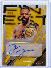 2025 Topps Finest UFC JON JONES Signature Gold Refractor Autograph AUTO 19/50