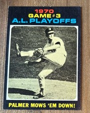 1971 Topps AL Playoff Game 3 Jim Palmer #197 EX-MT