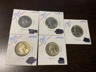 1964 D washington quarters lot of 5 coins #211