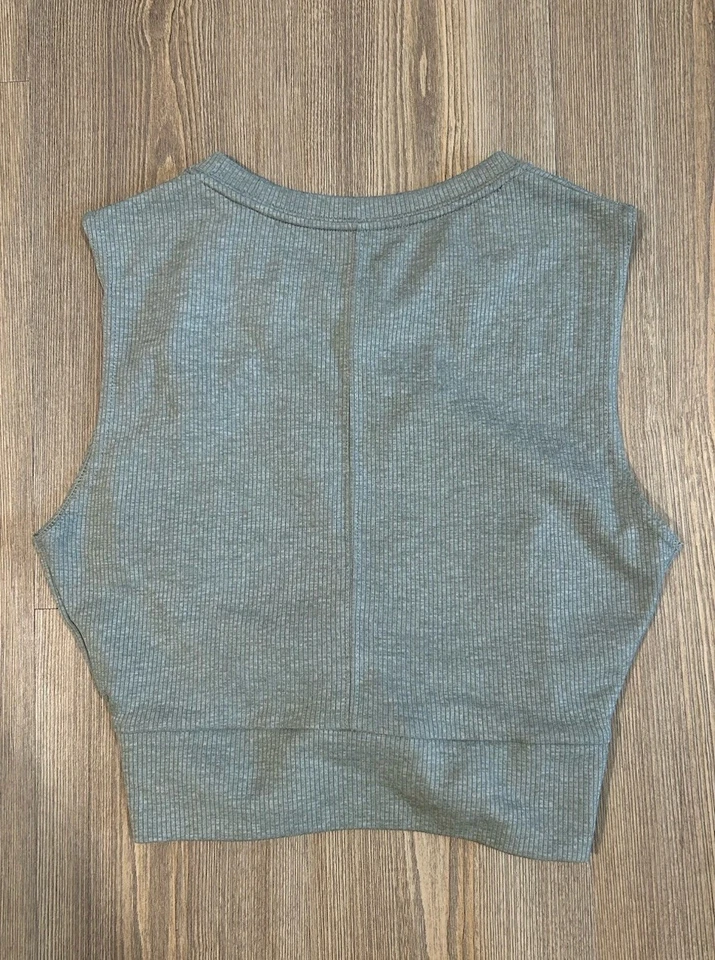 NUEVO - Camiseta sin mangas de entrenamiento Nike Dri-Fit (para mujer XS, gris jaspeado, 930493-063) Foto 2 de 4