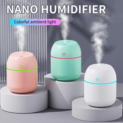 220ml Portable USB LED Mini Car Home Humidifier Aroma Oil Diffuser Mist Purifier