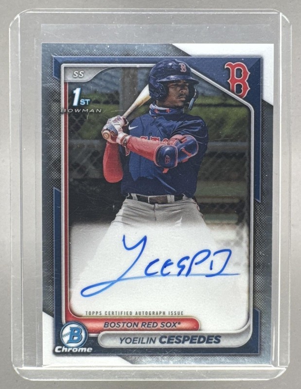 Yoeilin Cespedes 2024 Bowman Chrome #CPA-YCE 1st RC Auto F3