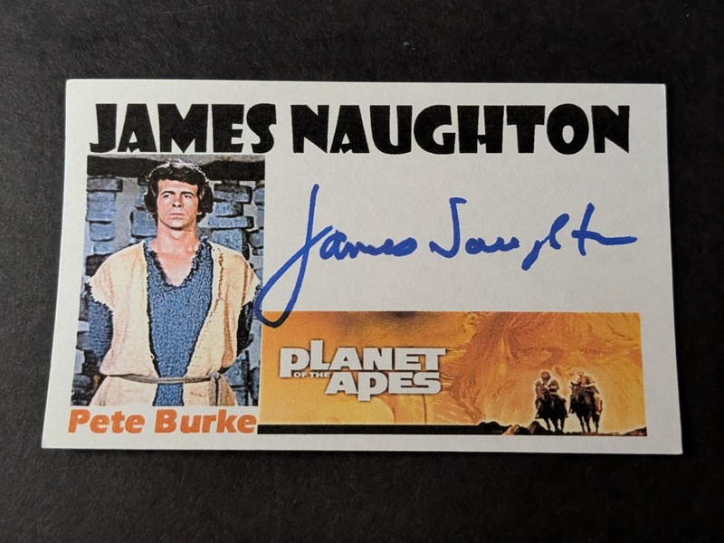 James Naughton Signed Index Card - Planet of the Apes
