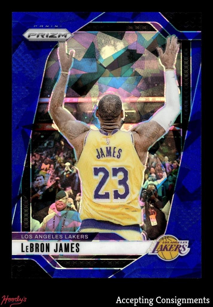 2024-25 Panini Prizm Prizms Blue Ice #130 LeBron James 037/125 LAKERS
