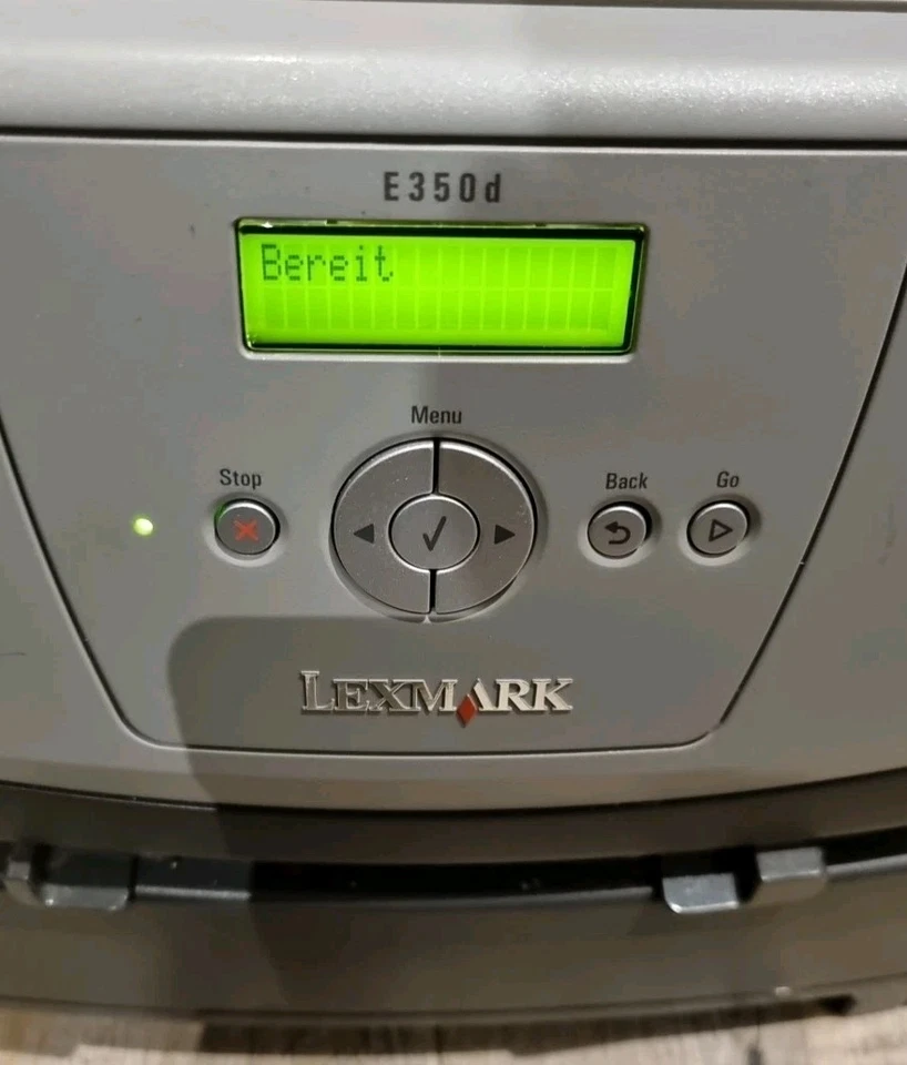 Laserdrucker Lexmark E350d Schwarz Weiß, USB A, Funktionsbereit - Bild 2 von 4
