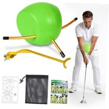 Golf Trainer Ball for Home Practice, Arm Connection Wrist Hinge Swing Green