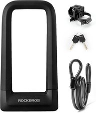ROCKBROS Heavy Duty Anti Theft Bike U Lock w/...