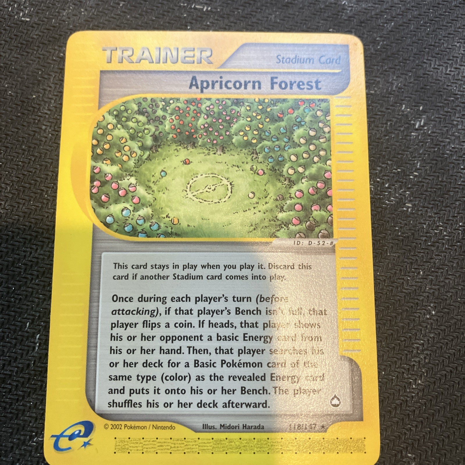 APRICORN FOREST - 118/147 - Aquapolis - Trainer - Pokemon Card - Lp